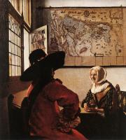 Vermeer, Jan - Officer with a Laughing Girl